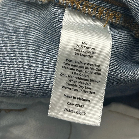 Talbots Flawless High Waisted Wide Crop Jeans - Picture 5 of 8